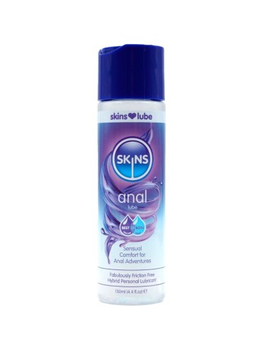 SKINS ANAL LUBRICANTE HIBRIDO BASE DE AGUA SILICONA 130 ML