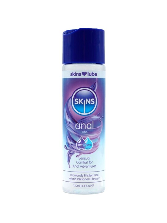 SKINS ANAL LUBRICANTE HIBRIDO BASE DE AGUA SILICONA 130 ML