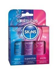 SKINS VITAL LUBES KIT LUBRICANTES AQUA SUPERSLIDE EXCITE 3 x 12 ML