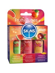 SKINS FRUITY LUBES KIT LUBRICANTES SANDIA FRESA MANGO 3 x 12 ML