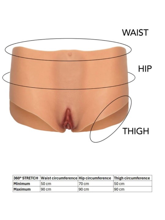 HIDDEN DESIRE ALTER EGO BRAGA VAGINA Y ANO ABIERTA CINTURA MEDIA NATURAL