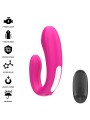 INTENSE JANET ESTIMULADOR Y VIBRADOR DUAL EN FORMA DE U CON CONTROL REMOTO ROSA