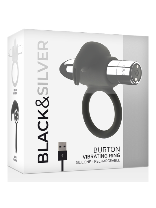 BLACKSILVER BURTON ANILLO RECARGABLE 10 MODOS VIBRACION
