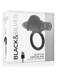 BLACKSILVER BURTON ANILLO 10 MODOS VIBRACION NEGRO
