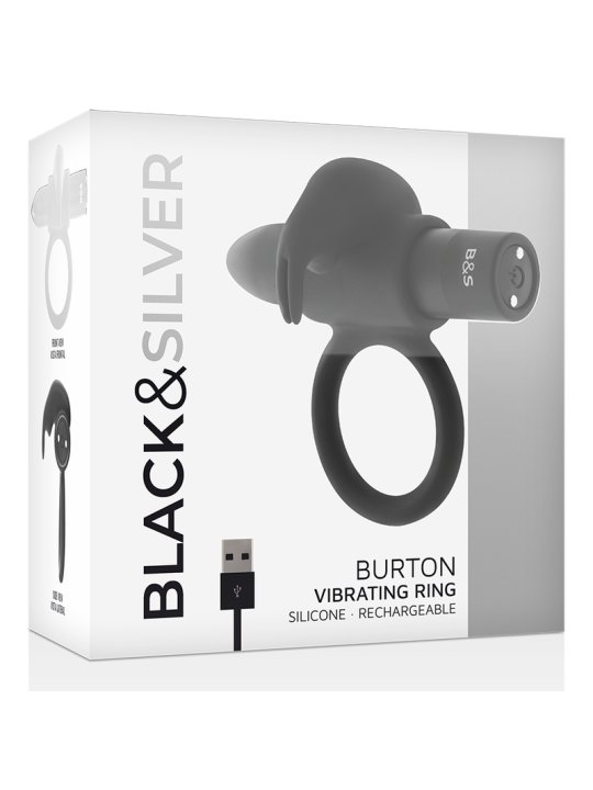 BLACKSILVER BURTON ANILLO 10 MODOS VIBRACION NEGRO