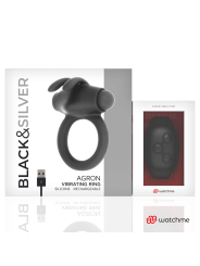 BLACKSILVER AGRON REMOTE CONTROL COCKRING WATCHME