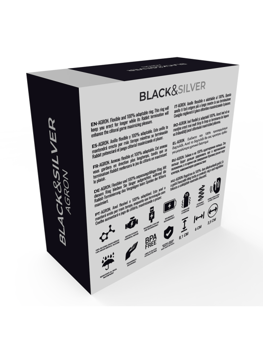 BLACKSILVER AGRON REMOTE CONTROL COCKRING WATCHME