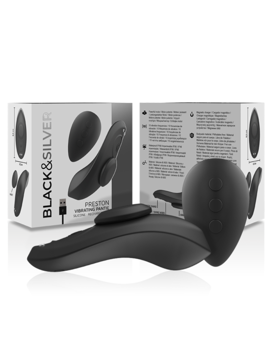 BLACKSILVER PRESTON PANTIE MAGNETICO VIBRADOR SILICONA REMOTO