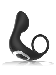 BLACKSILVER MASAJEADOR ANAL CONTROL REMOTO SILICONA RECARGABLE NEGRO