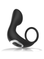 BLACKSILVER MASAJEADOR ANAL CONTROL REMOTO SILICONA RECARGABLE NEGRO