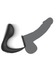 BLACKSILVER MASAJEADOR ANAL CONTROL REMOTO SILICONA RECARGABLE NEGRO