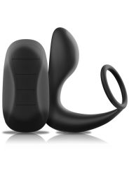 BLACKSILVER MASAJEADOR ANAL CONTROL REMOTO SILICONA RECARGABLE NEGRO