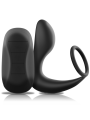 BLACKSILVER MASAJEADOR ANAL CONTROL REMOTO SILICONA RECARGABLE NEGRO