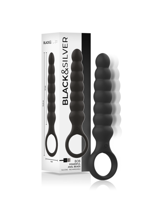 BLACKSILVER BOB POTENTE VIBRADOR DILATADOR ANAL SILICONA
