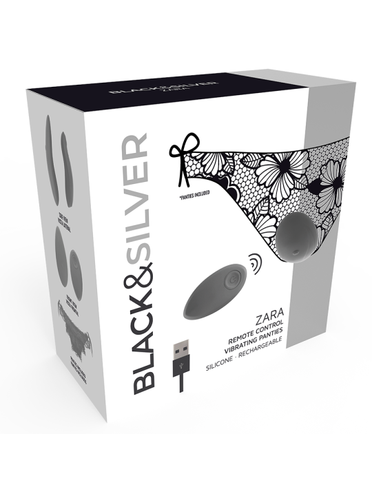 BLACKSILVER ZARA ESTIMULADOR CONTROL REMOTO CON PANTY GRATIS