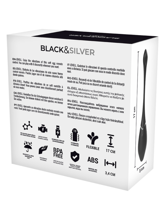 BLACKSILVER JENELL HUEVO VIBRADOR RECARGABLE
