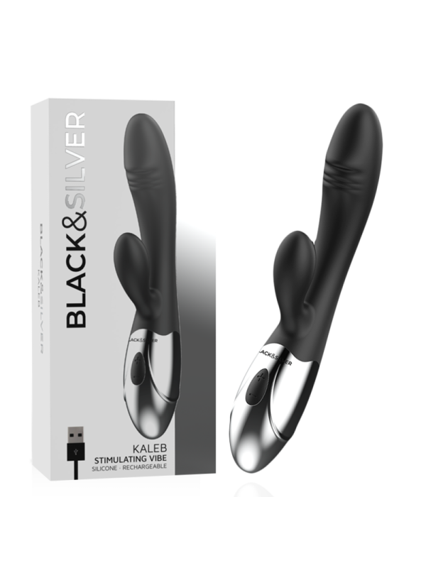 BLACKSILVER KALEB VIBRADOR RABBIT SILICON MILTI FUNCION