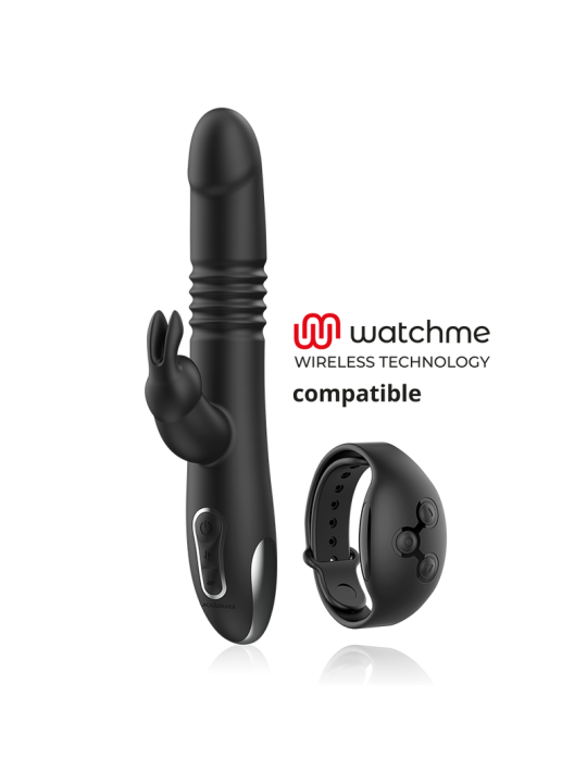 BLACKSILVER KENJI VIBRADOR RABBIT UP DOWN COMPATIBLE CON WATCHME
