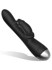 BLACKSILVER DJ ADAM ESTIMULADOR RABBIT SILICONA RECARGABLE NEGRO