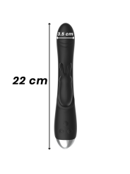 BLACKSILVER DJ ADAM ESTIMULADOR RABBIT SILICONA RECARGABLE NEGRO