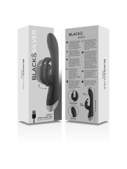 BLACKSILVER DJ ADAM ESTIMULADOR RABBIT SILICONA RECARGABLE NEGRO