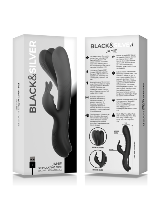 BLACKSILVER JAMIE VIBRADOR RABBIT EFECTO WAVE