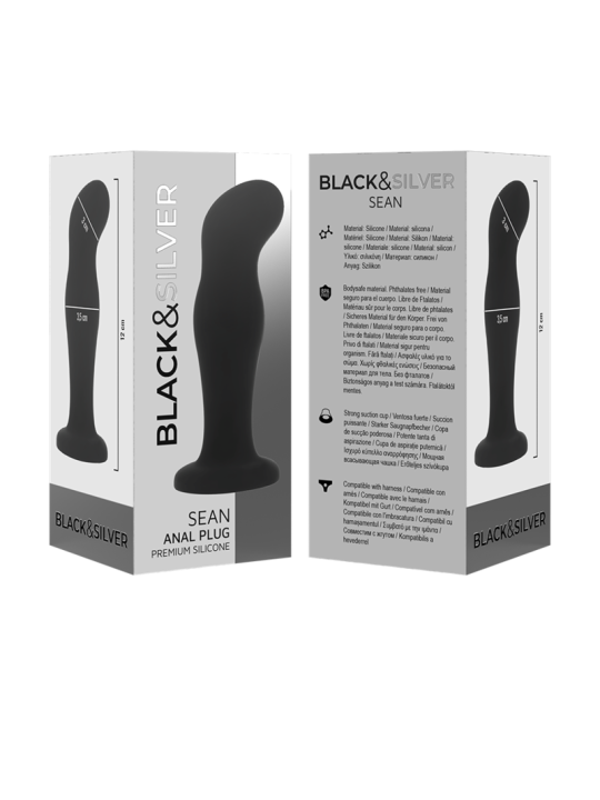 BLACKSILVER SEAN PLUG ANAL SILICONA PREMIUM NEGRO