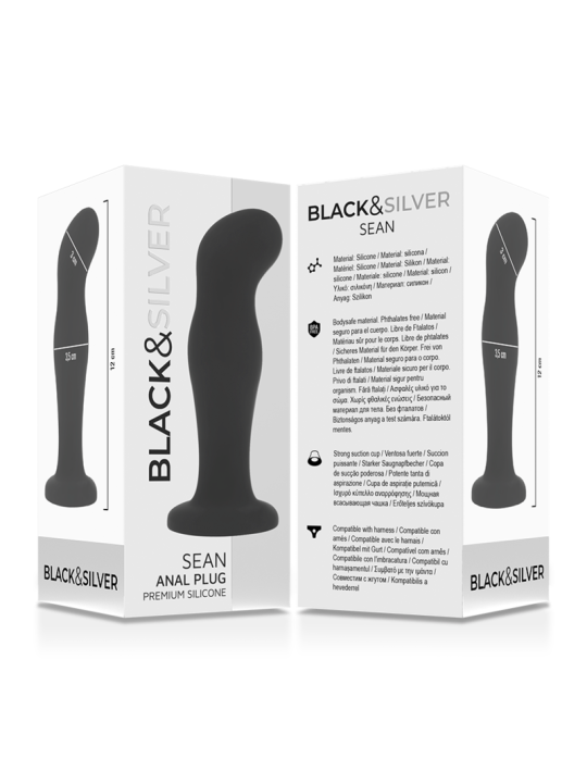 BLACKSILVER SEAN PLUG ANAL SILICONA PREMIUM NEGRO