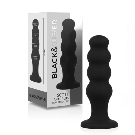 BLACKSILVER SCOTT PLUG ANAL SILICONA PREMIUM NEGRO