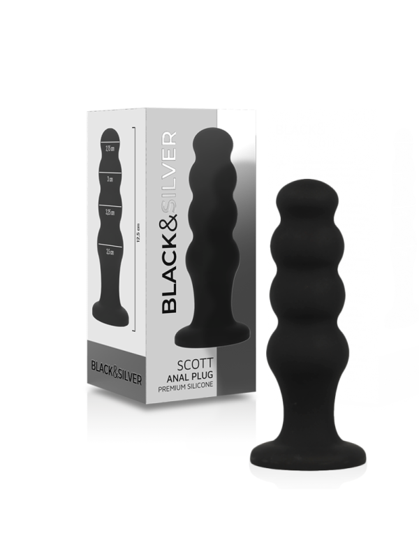 BLACKSILVER SCOTT PLUG ANAL SILICONA PREMIUM NEGRO