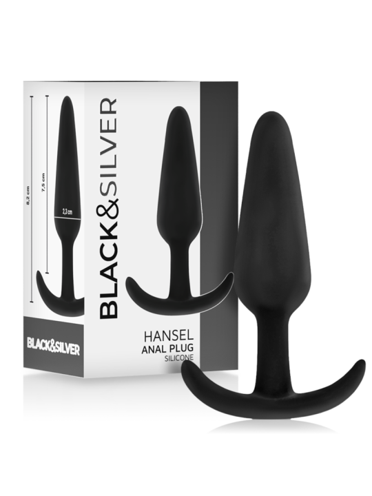 BLACKSILVER HANSEL PLUG ANAL SILICONA CON ASA PEQUENO