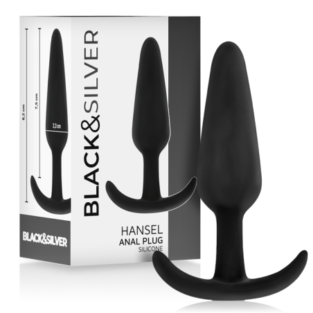 BLACKSILVER HANSEL PLUG ANAL SILICONA CON ASA PEQUENO