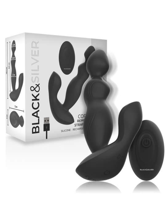BLACKSILVER CORA PLUG PROSTATICO SILICONA CONTROL REMOTO