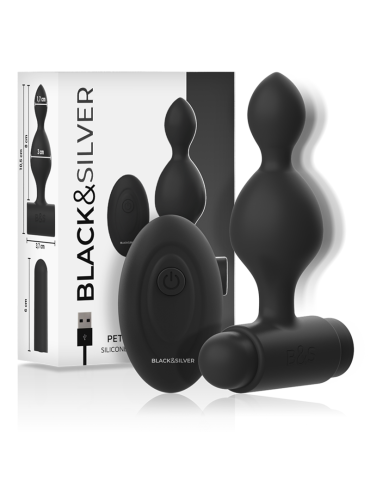 BLACKSILVER TUCKER PEQUENO PLUG ANAL SILICONA CONTROL REMOTO