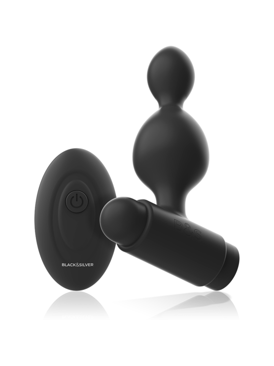 BLACKSILVER TUCKER PEQUENO PLUG ANAL SILICONA CONTROL REMOTO