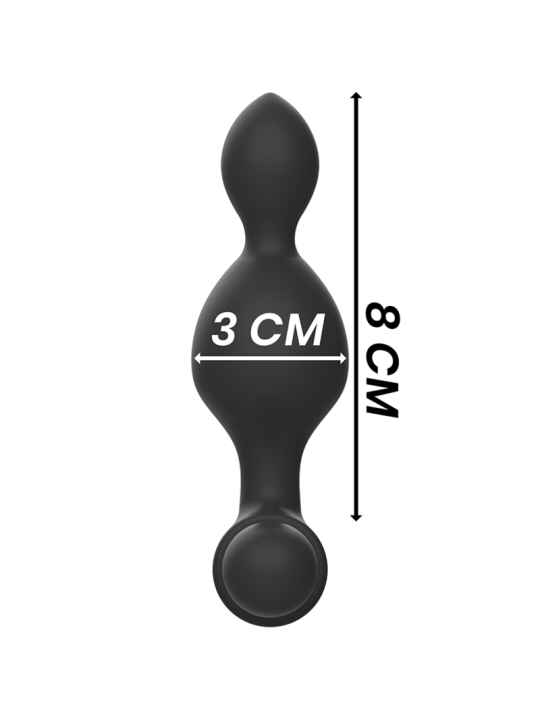 BLACKSILVER TUCKER PEQUENO PLUG ANAL SILICONA CONTROL REMOTO