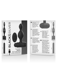 BLACKSILVER TUCKER PEQUENO PLUG ANAL SILICONA CONTROL REMOTO