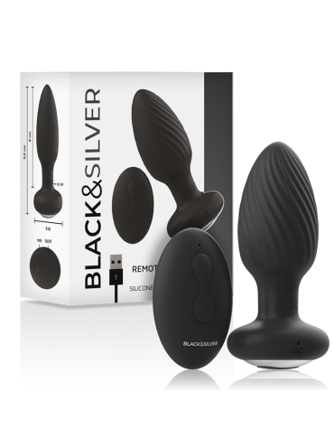 BLACKSILVER WELLS PLUG ROTADOR ANAL SILICONA CONTROL REMOTO