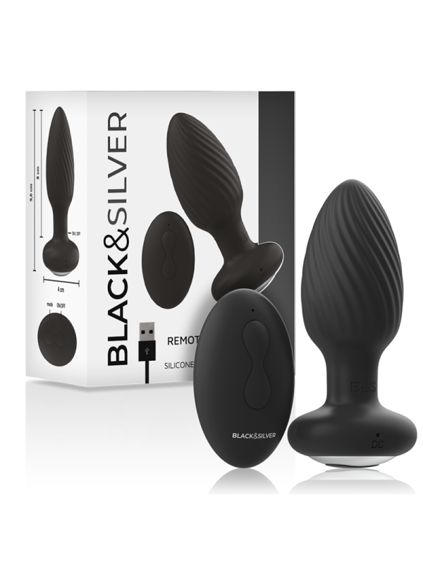 BLACKSILVER WELLS PLUG ROTADOR ANAL SILICONA CONTROL REMOTO