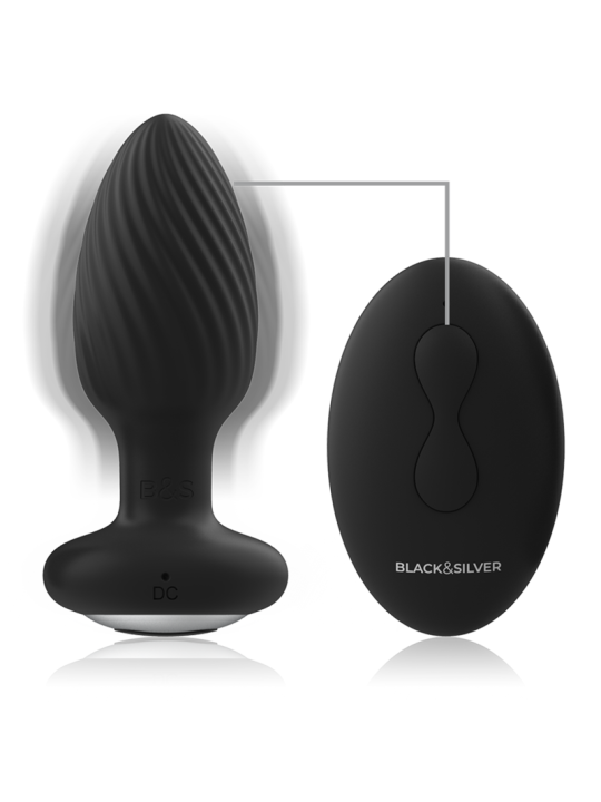 BLACKSILVER WELLS PLUG ROTADOR ANAL SILICONA CONTROL REMOTO