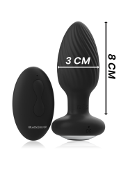 BLACKSILVER WELLS PLUG ROTADOR ANAL SILICONA CONTROL REMOTO