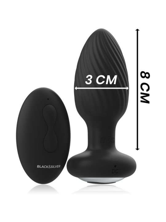 BLACKSILVER WELLS PLUG ROTADOR ANAL SILICONA CONTROL REMOTO
