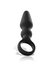 BLACKSILVER OZZY POTENTE VIBRADOR PLUG ANAL SILICONA