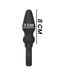 BLACKSILVER OZZY POTENTE VIBRADOR PLUG ANAL SILICONA