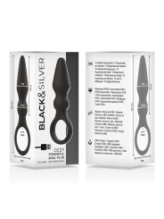 BLACKSILVER OZZY POTENTE VIBRADOR PLUG ANAL SILICONA