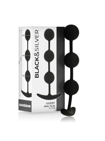 BLACKSILVER HARRY ROSARIO ANAL 3 ESFERAS SILICONA 14 CM