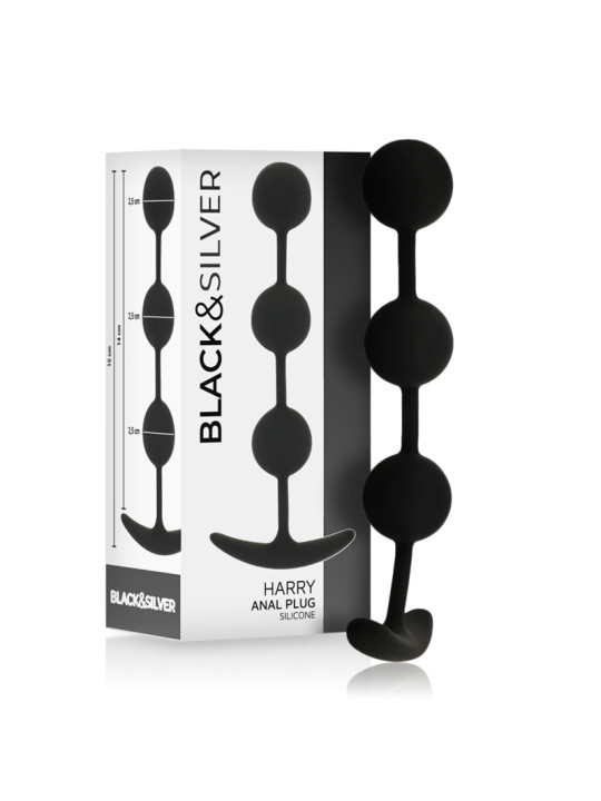 BLACKSILVER HARRY ROSARIO ANAL 3 ESFERAS SILICONA 14 CM