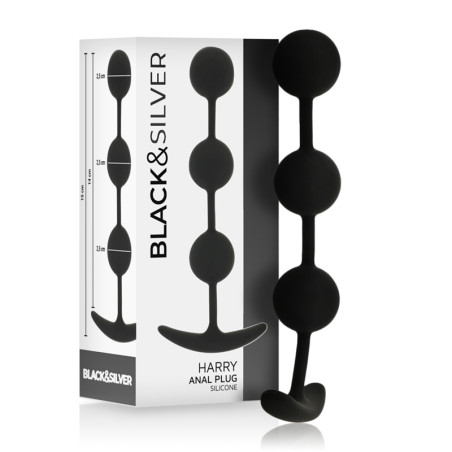 BLACKSILVER HARRY ROSARIO ANAL 3 ESFERAS SILICONA 14 CM