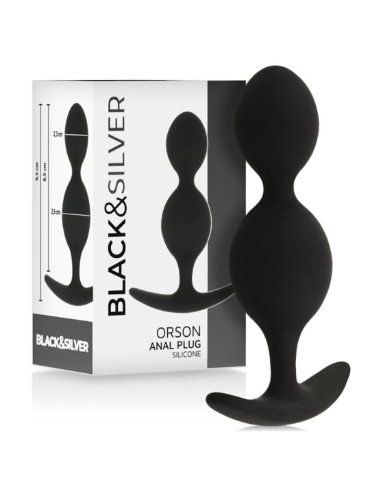 BLACKSILVER ORSON PLUG SILICONA 2 ONDAS ANALES 9 CM