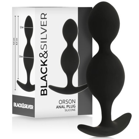 BLACKSILVER ORSON PLUG SILICONA 2 ONDAS ANALES 9 CM